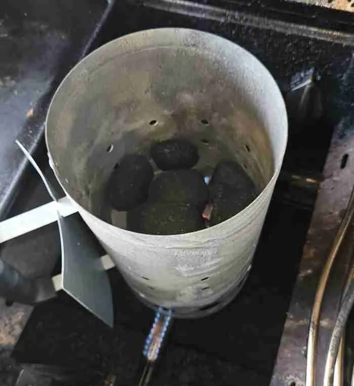 amount of coals used in snake method